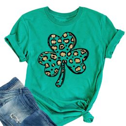 Trendy Irish Tee Shamrock Graphic T-shirt 