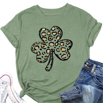 Trendy Irish Tee Shamrock Graphic T-shirt Trendy Irish Tee Shamrock Graphic T-shirt
