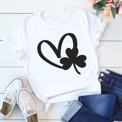 Heart Shamrock Shirt Lucky Shirt Heart Shamrock Shirt Lucky Shirt