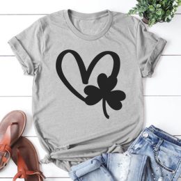 Heart Shamrock Shirt Lucky Shirt