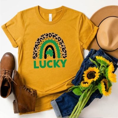 Lucky Leopard 2023 Rainbow Shamrock T-Shirt Lucky Leopard 2023 Rainbow Shamrock T-Shirt