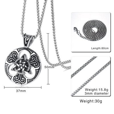 Alternative view of Celtic Trinity Pendant Necklace