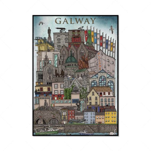 Dublin, Belfast, Cork and Galway Poster - Image 2