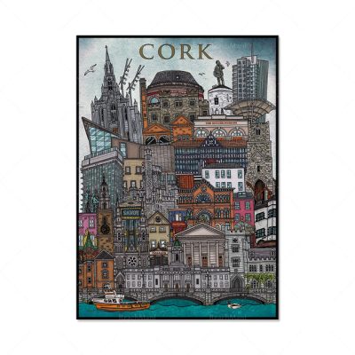 Dublin, Belfast, Cork and Galway Poster Dublin, Belfast, Cork and Galway Poster