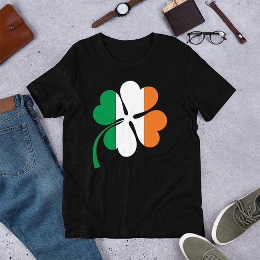 Four Leaf Clover Tri-Colour T-Shirt - Image 2