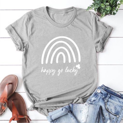 Happy Go Lucky Irish T-Shirt - Image 3