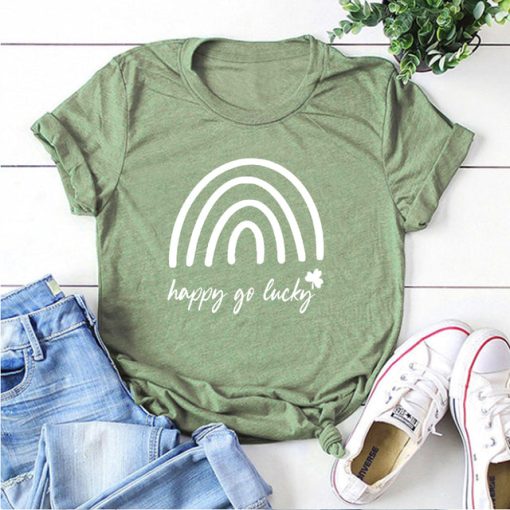 Happy Go Lucky Irish T-Shirt - Image 4