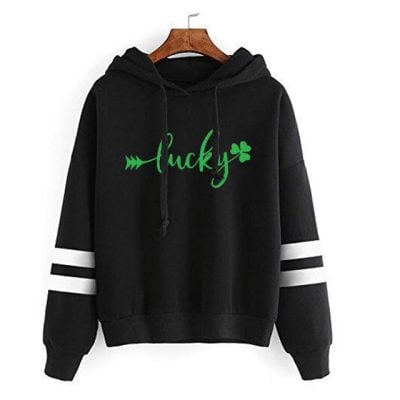 Alternative view of Lucky Shamrock 2023 Irish Pride Hoodie