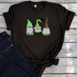 Lucky Three Gnome Design Gnomes Shirt
