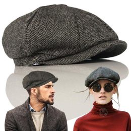 Retro Casual Newsboy Hat Spring and Autumn Cap