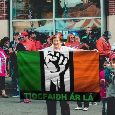 Alternative view of Tiocfaidh Ar La Flag