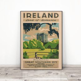 Crok Vintage Blarney Castle Travel Poster 1920-1940