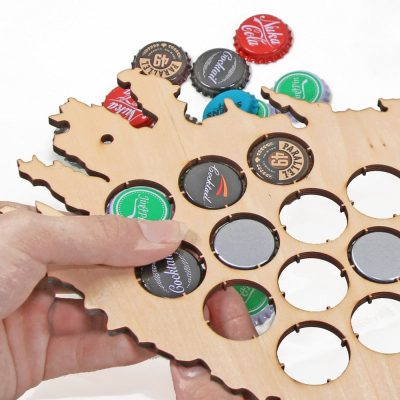 Ireland Beer Cap Map Wall Art