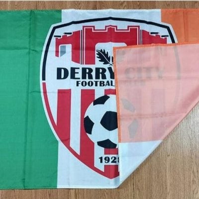 Alternative view of Derry City FC Flag