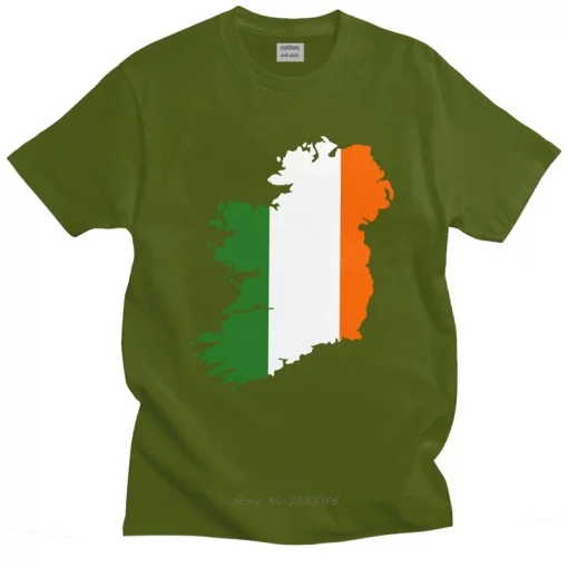 Ireland Flag Map T-shirt - Image 9