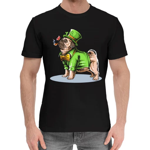 Pug Dog Ireland St. Patrick's Day T-shirt - Image 2