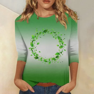 Clover Print St. Patrick's T-shirt Clover Print St. Patrick's T-shirt