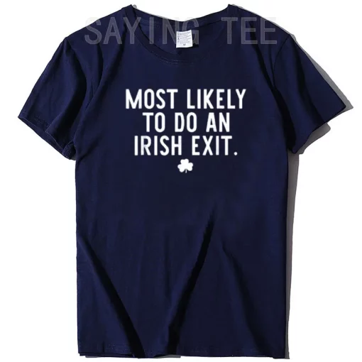 Irish Exit Humor T-shirt - Image 12