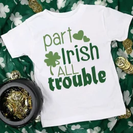 Part Irish All Trouble Print T-shirt