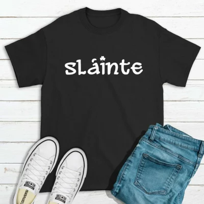 Alternative view of Sláinte Shamrock T-shirt