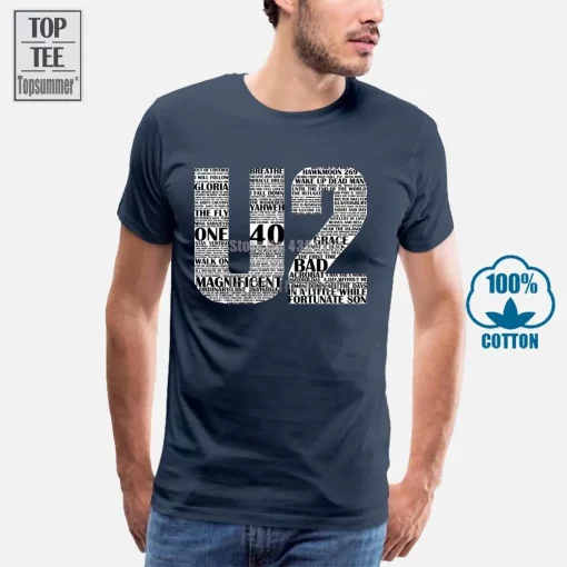U2 Irish Rock Band T-shirt
