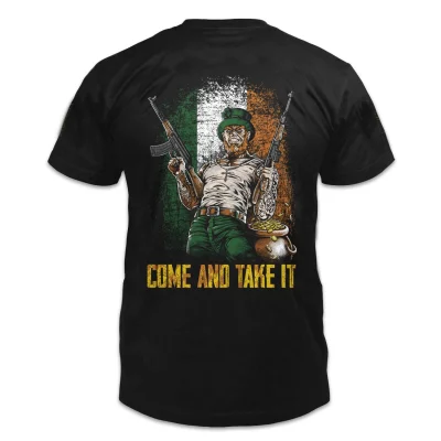 Alternative view of Irish Style Gun Rights T-shirt