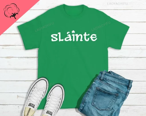Sláinte Shamrock T-shirt - Image 4