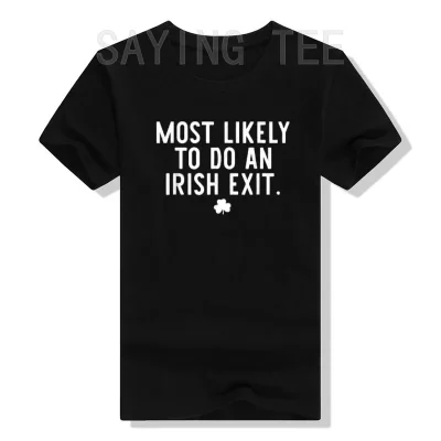 Alternative view of Irish Exit Humor T-shirt