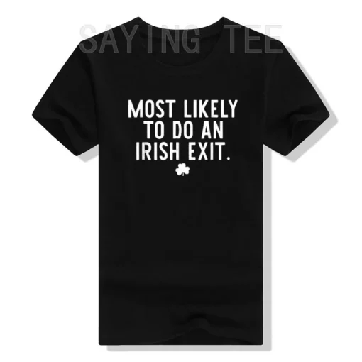 Irish Exit Humor T-shirt - Image 2