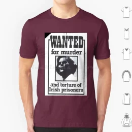 Margaret Thatcher Wanted 1990 Poster T-shirt
