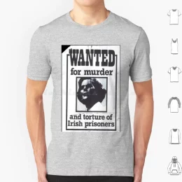 Margaret Thatcher Wanted 1990 Poster T-shirt