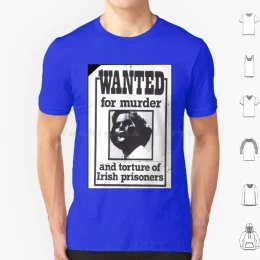 Margaret Thatcher Wanted 1990 Poster T-shirt