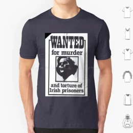 Margaret Thatcher Wanted 1990 Poster T-shirt