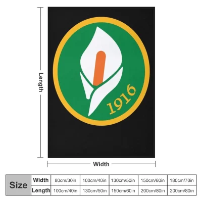 Alternative view of Easter Rising - 1916 Lily Throw Blanket