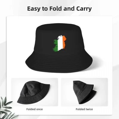 Ireland Flag Map Bucket Hat Ireland Flag Map Bucket Hat