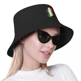 Ireland Flag Map Bucket Hat