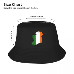 Ireland Flag Map Bucket Hat