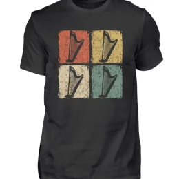 Vintage Four Harp Irish Music T-Shirt