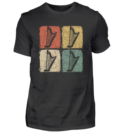 Vintage Four Harp Irish Music T-Shirt