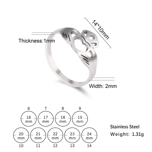 Minimalist Claddagh Ring - Image 7