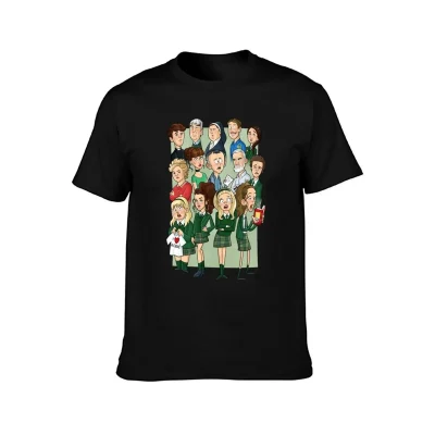 Alternative view of Derry Girls Cartoon Cast T-Shirt