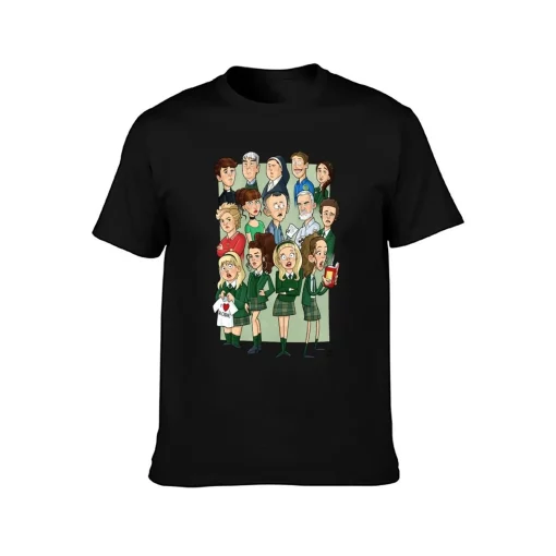 Derry Girls Cartoon Cast T-Shirt - Image 2