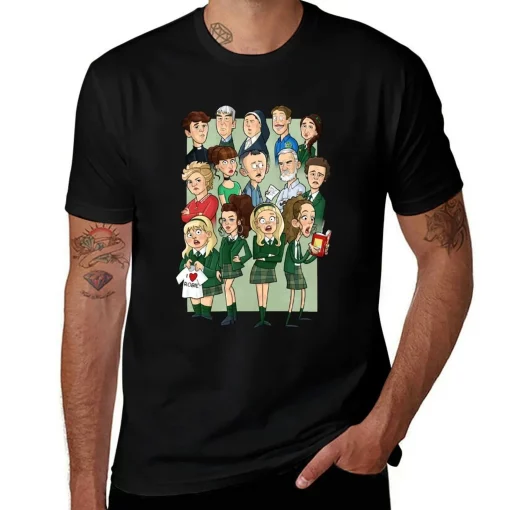 Derry Girls Cartoon Cast T-Shirt