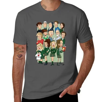 Derry Girls Cartoon Cast T-Shirt Derry Girls Cartoon Cast T-Shirt