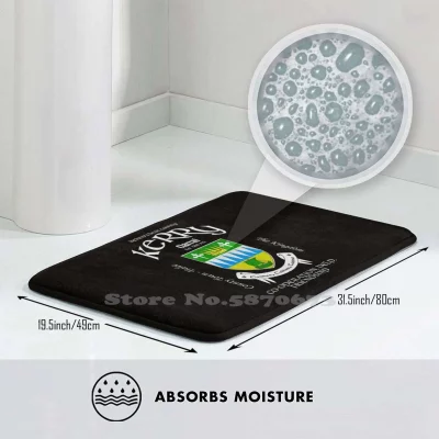 Kerry County Irish Crest Floor Mat