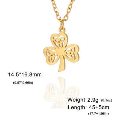 Trendy Irish Geometric Pendant Necklace