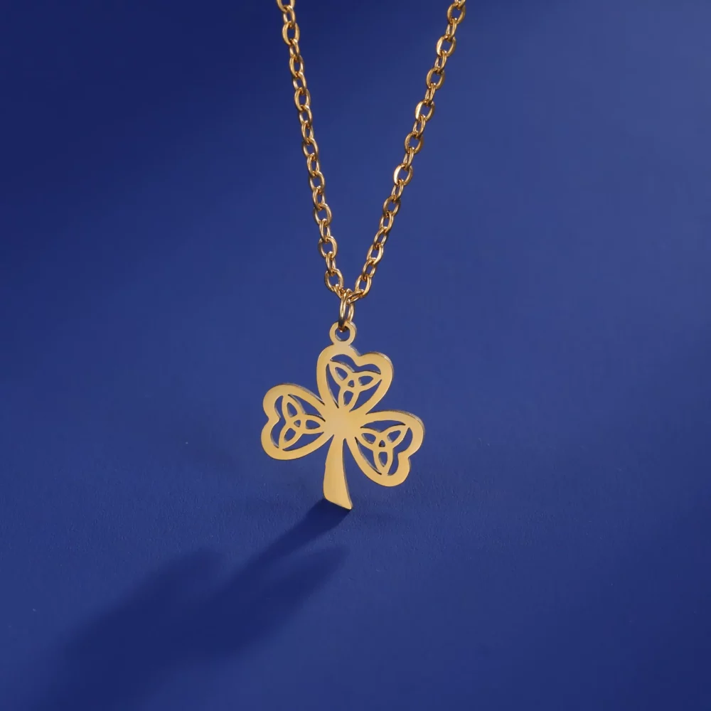 Trendy Irish Geometric Pendant Necklace
