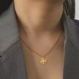 Trendy Irish Geometric Pendant Necklace