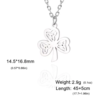 Trendy Irish Geometric Pendant Necklace