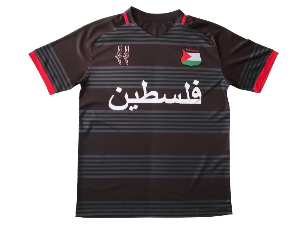 Palestine 2023-24 Black And Gray Jersey